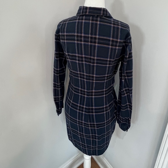 Women’s Lush Brand Plaid Shirt Dress - Picture 6 of 8